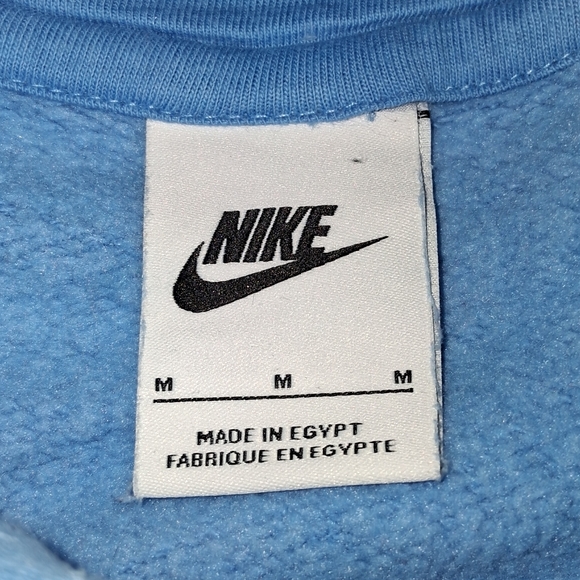 Nike All Over Print Baby Blue Outfit Hoodie Joggers Set Hooded Sweatshirt Pants - Picture 3 of 10